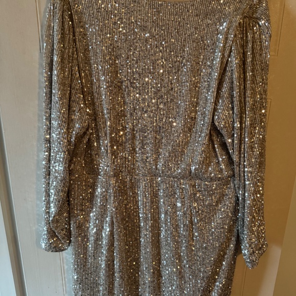 Plus Size Sequin Party Dress - Picture 2 of 4